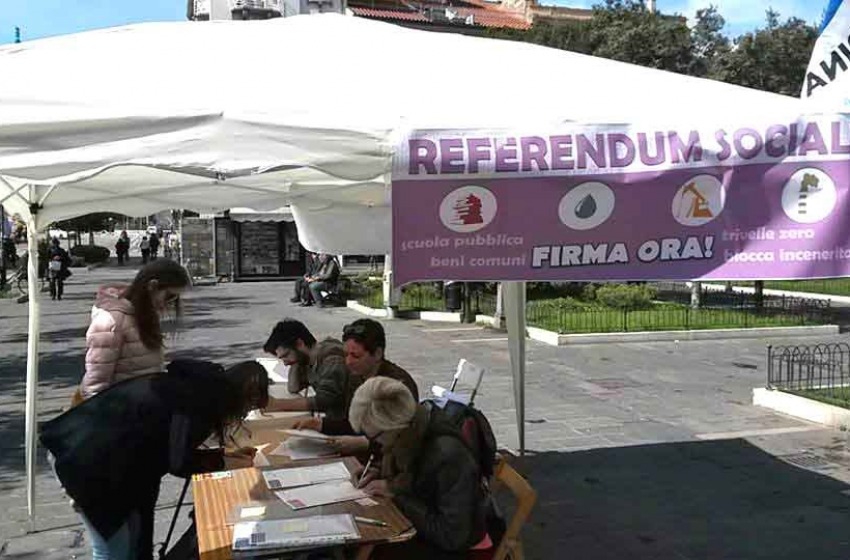 Referendum sociali, Italicum e lavoro: parte la raccolta firme