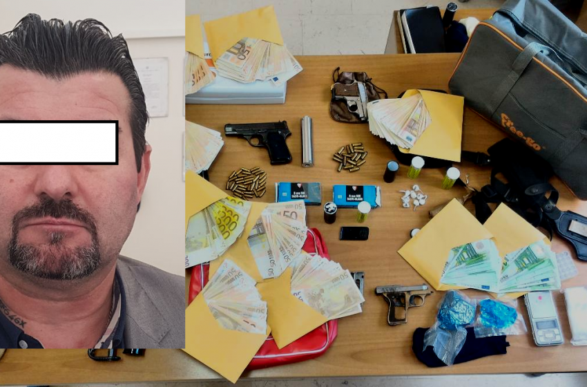 Scoperto arsenale dai Carabinieri di Pescara: 50enne arrestato anche con soldi e droga