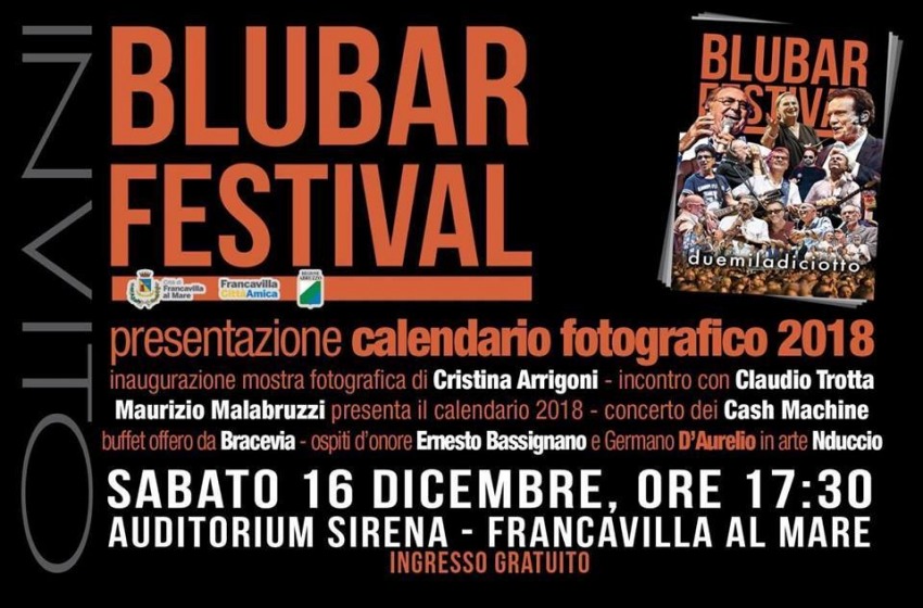 Blubar Festival, presentazione del calendario fotografico 2018