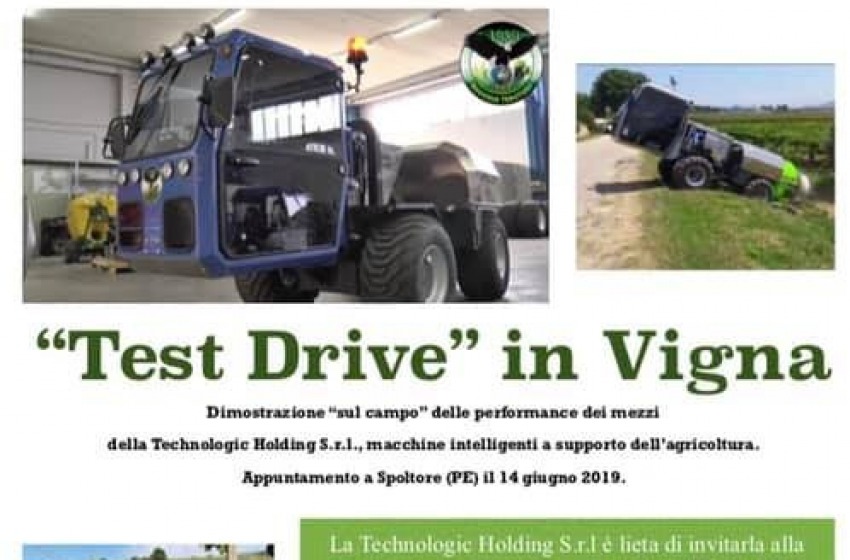 'Test drive' in vigna coi trattori della Technologic Holding