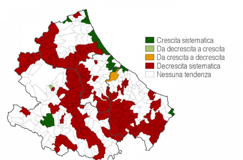 Istat: la popolazione in Abruzzo scende sotto 1,3 milioni. Cresce solo nel Pescarese
