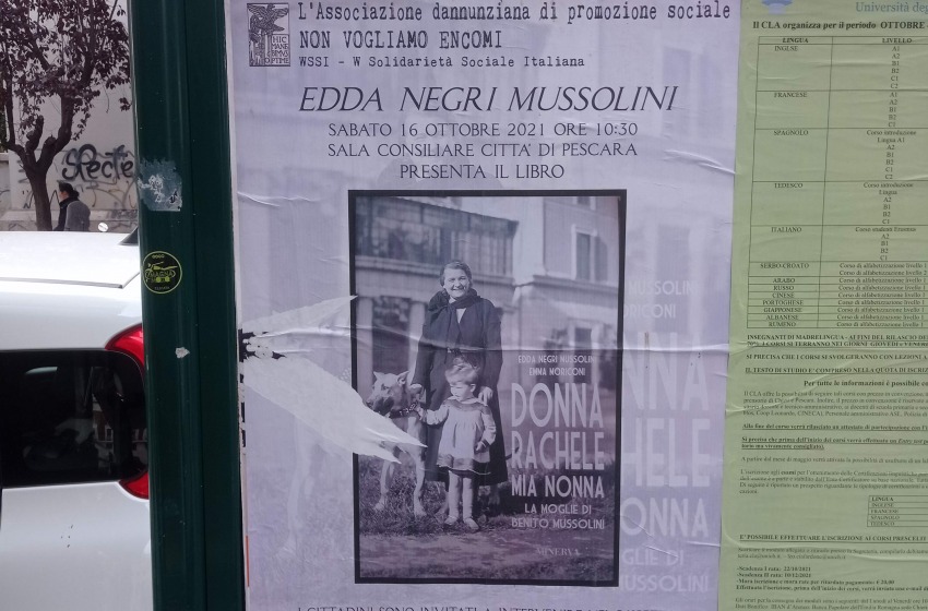 La nipote di Mussolini arriva a Pescara. Per Rifondazione c’è il reato