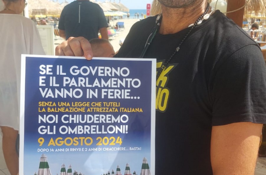 Domani lo sciopero dell’ombrellone